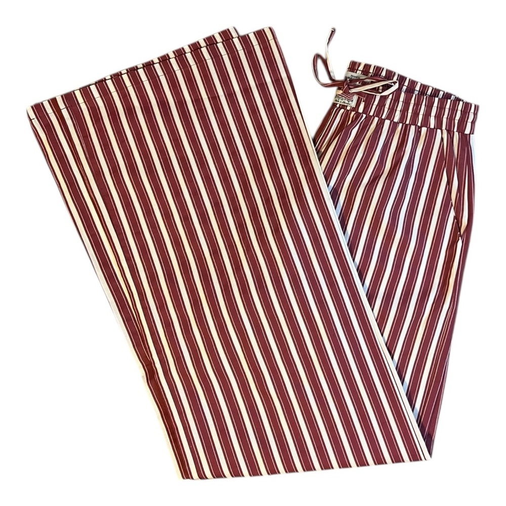 Tribe Kelley Grayton Wide Leg Pants Vintage Red Stripe Small — image 2 of 5